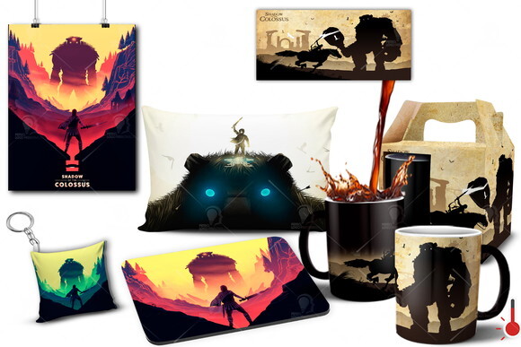 Caneca Mágica + Kit Game Jogo Shadow Of The Colossus - Md 01