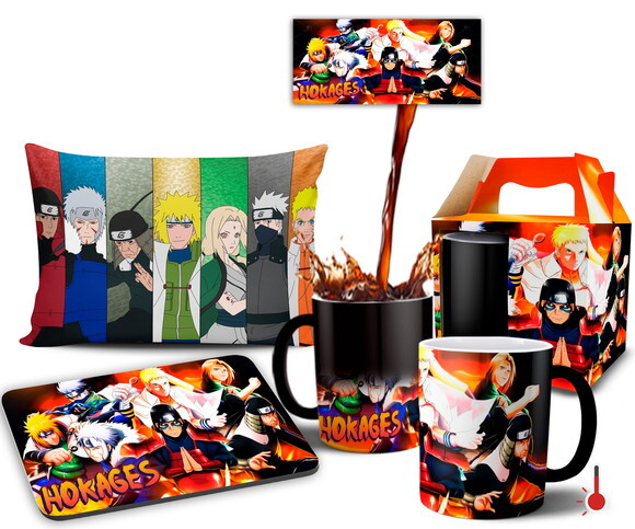 Caneca Mágica + Kit Hogakes Naruto Shippuden