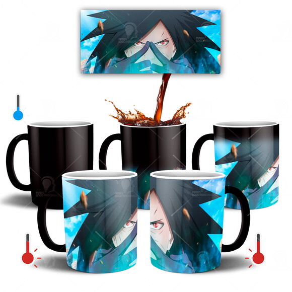 Caneca Mágica + Kit Naruto Shippuden Uchiha Madara