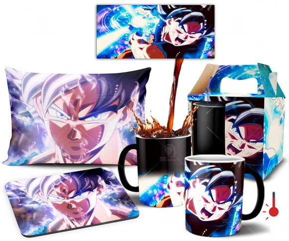 Caneca Mágica + Kit personalizado Dragon Ball Super Goku