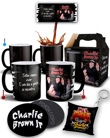 Caneca Mágica + Kit Personalizado Charlie Brown Junior