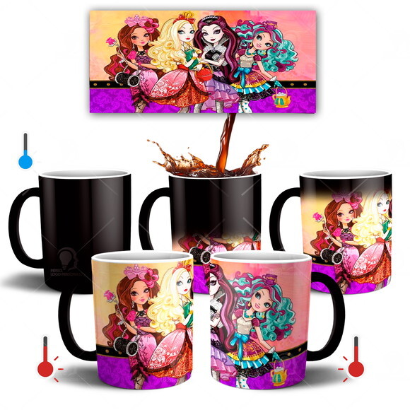 Caneca Mágica + Kit personalizado Ever After High