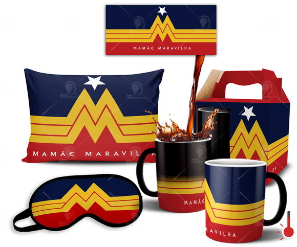 Caneca Mágica + Kit Personalizado Feliz dia das Mães - Md026