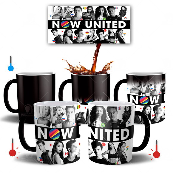 Caneca Mágica + Kit Personalizado Grupo Now United - Mod 002