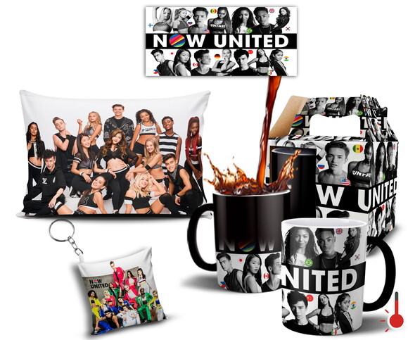 Caneca Mágica + Kit Personalizado Grupo Now United - Mod 005