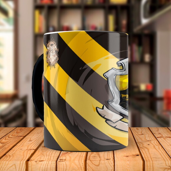 Caneca Mágica + Kit Personalizado Harry Potter Lufa-lufa