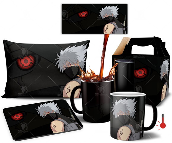 Caneca Mágica + Kit personalizado Hatake Kakashi