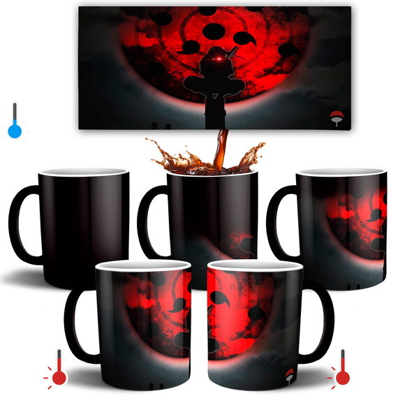Caneca Mágica + Kit personalizado Itachi Uchiha Naruto