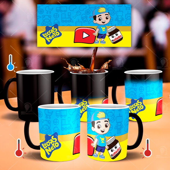 Caneca Mágica + Kit personalizado Luccas Neto