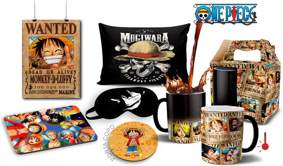 Caneca Mágica + Kit personalizado One Piece - Mod 001