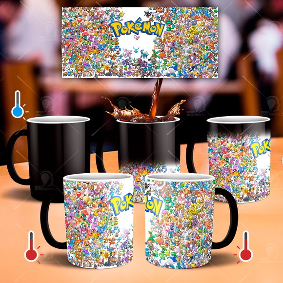 Caneca mágica + Kit personalizado Pokémon Anime