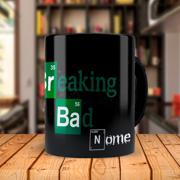 Caneca Mágica + Kit Personalizado Série Breaking Bad