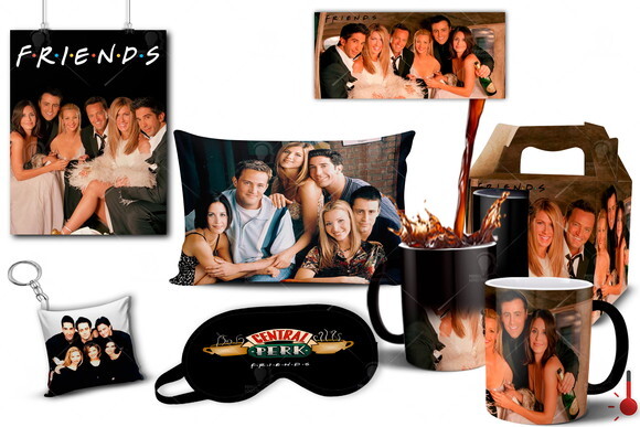 Caneca Mágica + Kit Personalizado Série Friends - Mod 002