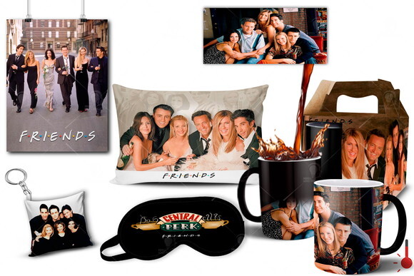 Caneca Mágica + Kit Personalizado Série Friends - Mod 003
