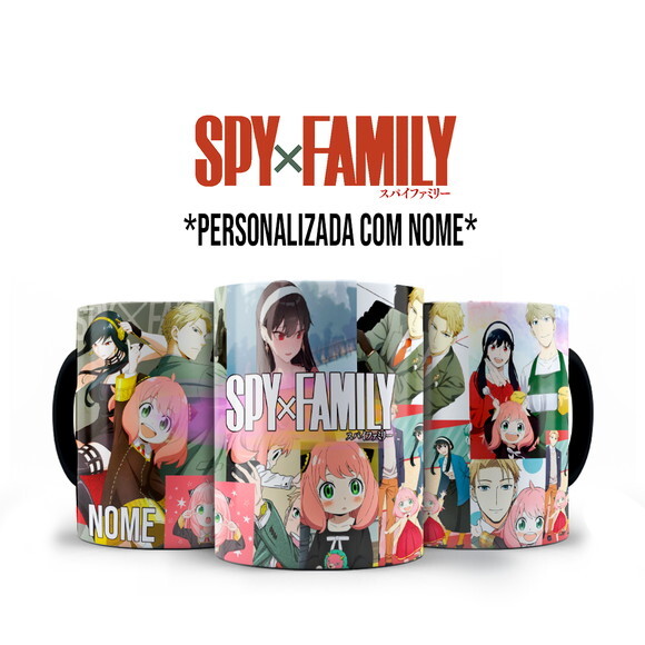 Caneca Mágica + Kit Personalizado Spy × Family com Nome