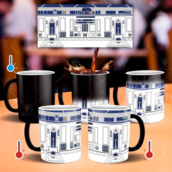 Caneca Mágica + Kit personalizado Star Wars R2D2