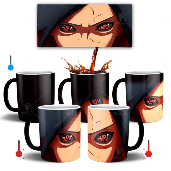 Caneca Mágica + Kit personalizado Uchiha Madara Naruto
