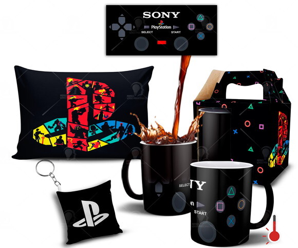 Caneca Mágica + Kit Playstation Sony - Mod 001