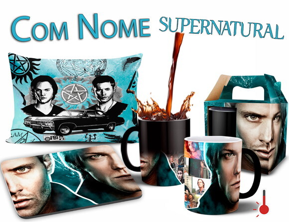 Caneca Mágica + Kit Série Supernatural Dean e Sam
