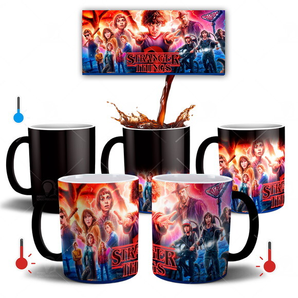 Caneca Mágica + Kit Stranger Things 2 série Netflix - Mod 01