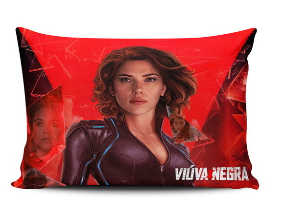 Caneca Mágica + Kit Viúva Negra Vingadores com Nome