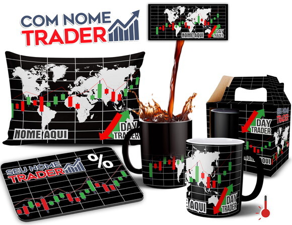 Caneca Mágica + Profissão Day Trade com Nome - Mod 001