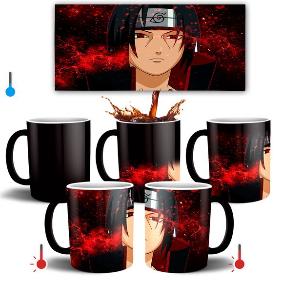 Caneca Mágica + Super Kit personalizado Itachi Uchiha Naruto