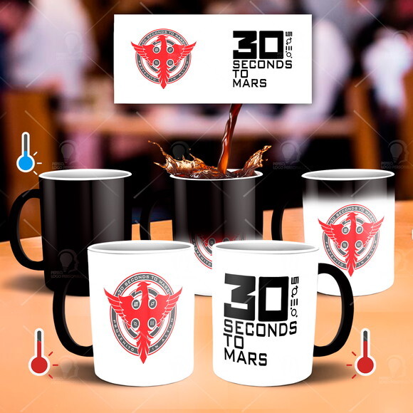Caneca Mágica 30 Seconds to Mars Banda Rock - Mod 001