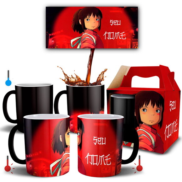 Caneca Mágica A Viagem de chihiro com Nome - Mod 003