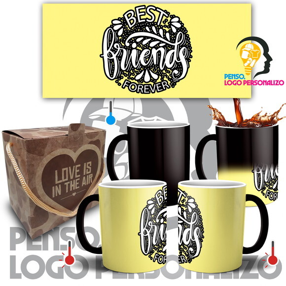 Caneca Mágica Amigas Amizade Friends Presente + Caixa Mod 12
