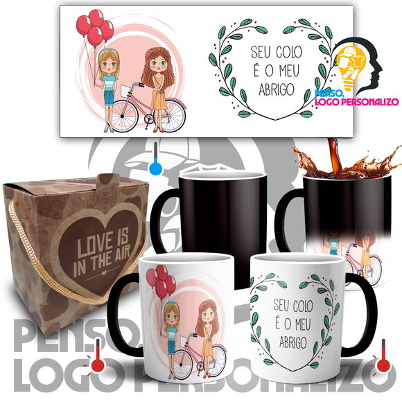 Caneca Mágica Amigas Amizade Friends Presente + Caixa Mod 17