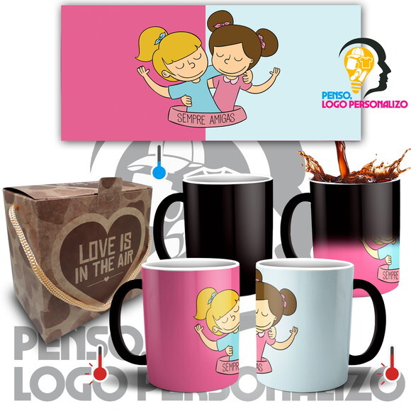 Caneca Mágica Amigas Amizade Friends Presente + Caixa Mod 21