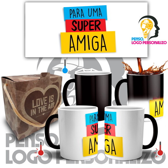 Caneca Mágica Amigas Amizade Friends Presente + Caixa Mod 22