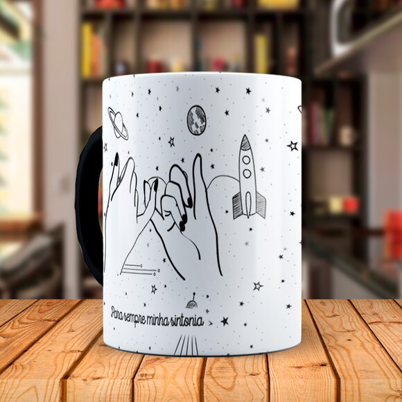Caneca Mágica Amigas Juramento com Nome Personalizado