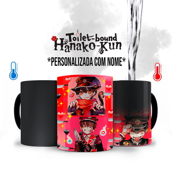 Caneca Mágica Anime Toilet-bound Hanako-kun com Nome