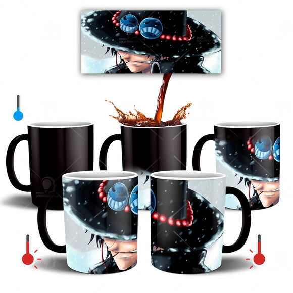 Caneca Mágica Anime One Piece Sabo Mod 002
