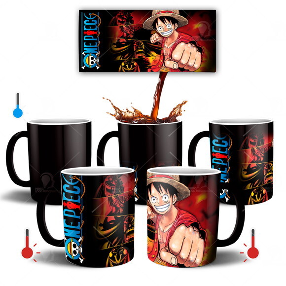 Caneca Mágica Anime One Piece Monkey D. Luffy - Mod 001