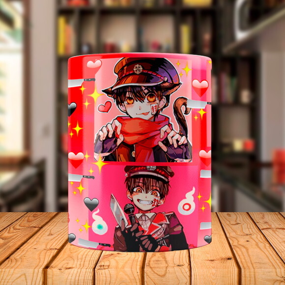 Caneca Mágica Anime Toilet-bound Hanako-kun com Nome