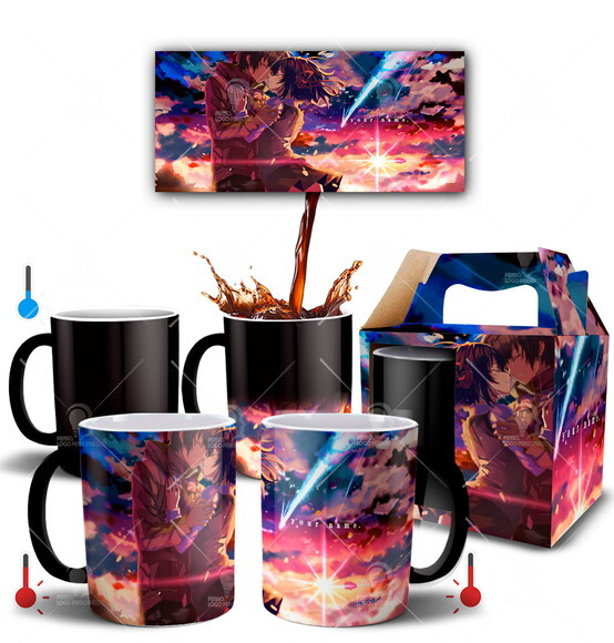 Caneca Mágica Anime Your Name + Caixinha - Mod 005