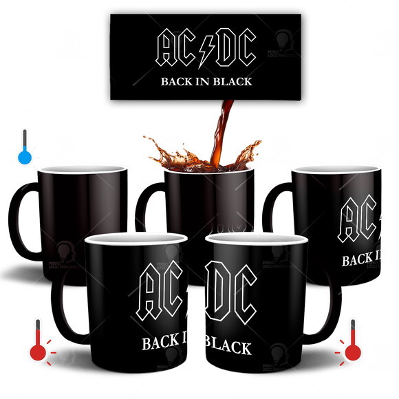 Caneca Mágica Banda ACDC Rock ac/dc- Mod 002