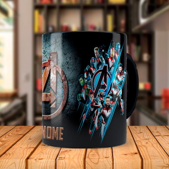 Caneca Mágica Avengers Vingadores Personalizada com nome