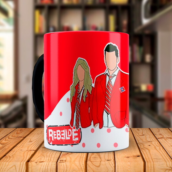 Caneca Mágica Banda Rbd Rebelde Personalize com Nome