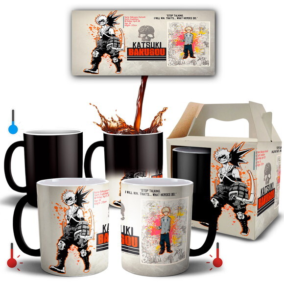 Caneca Mágica Boku No Hero Katsuki Bakugou