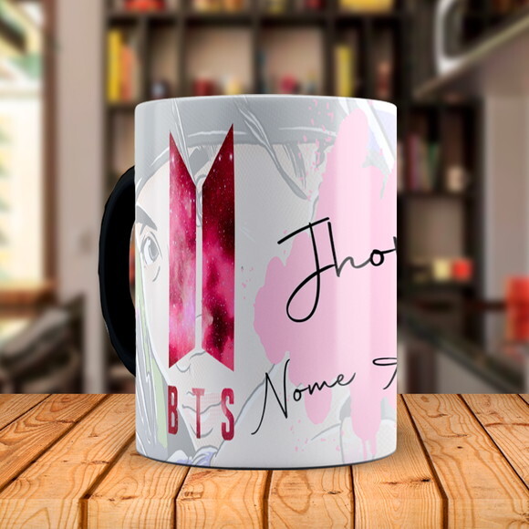 Caneca Mágica BTS Jhope Personalizada com Nome