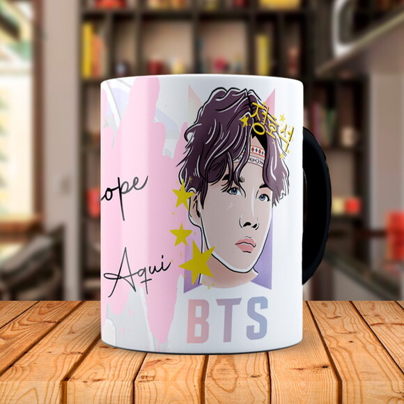 Caneca Mágica BTS Jhope Personalizada com Nome