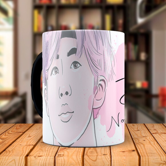Caneca Mágica BTS Jin Personalizada com Nome
