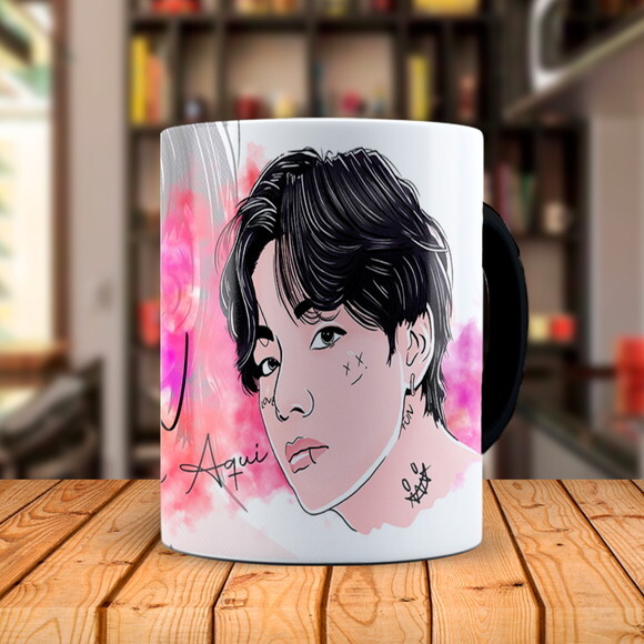 Caneca Mágica BTS V Personalizada com Nome