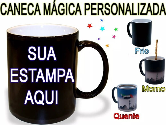 Caneca Mágica com sua Arte + Caixinha Love