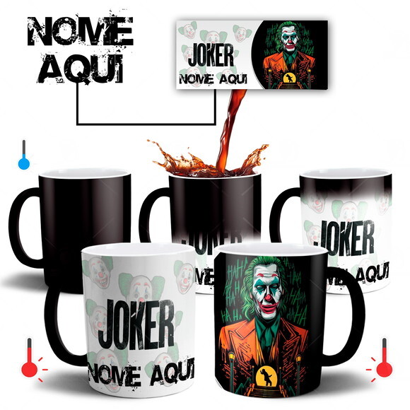 Caneca Mágica Coringa Joker FIlme Com Nome