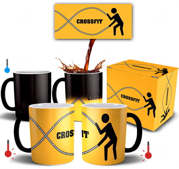 Caneca Mágica Crossfit Academia + Caixinha
